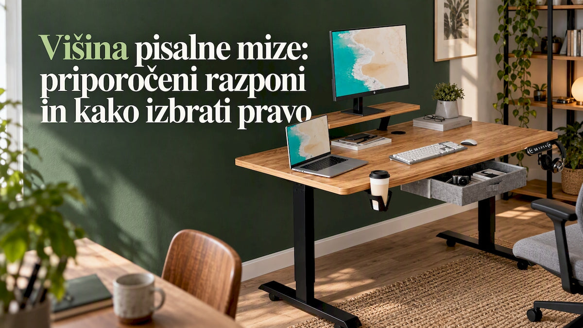 Električna pisalna miza za domačo pisarno