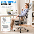 Detajl 3D-nastavljivega vzglavnika na ergonomskem stolu Ergosed VItaly