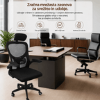 Ergosed Basic01 – Ergonomski Pisarniški Stol - Ergosed Ergonomska in Ortopedska oprema