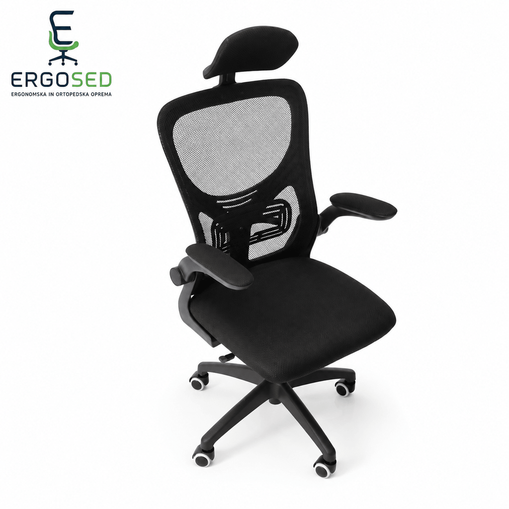 Ergosed Basic01 – Ergonomski Pisarniški Stol - Ergosed Ergonomska in Ortopedska oprema