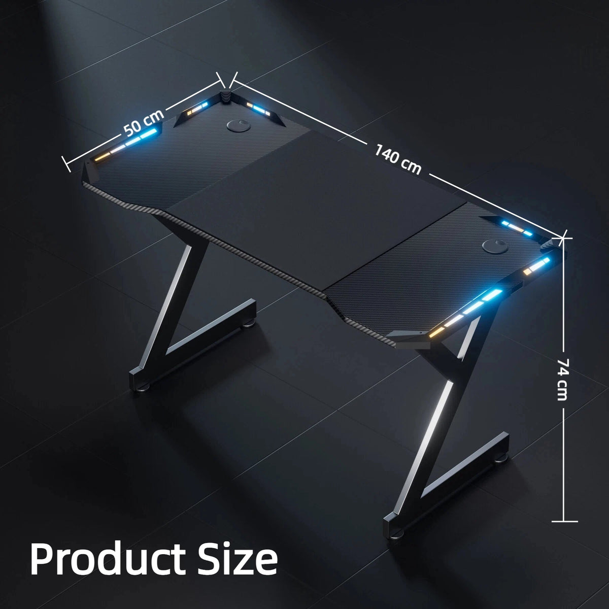 Ergosed ITGame – Ergonomska Gaming Miza z RGB Osvetlitvijo - Ergosed Ergonomska in Ortopedska oprema