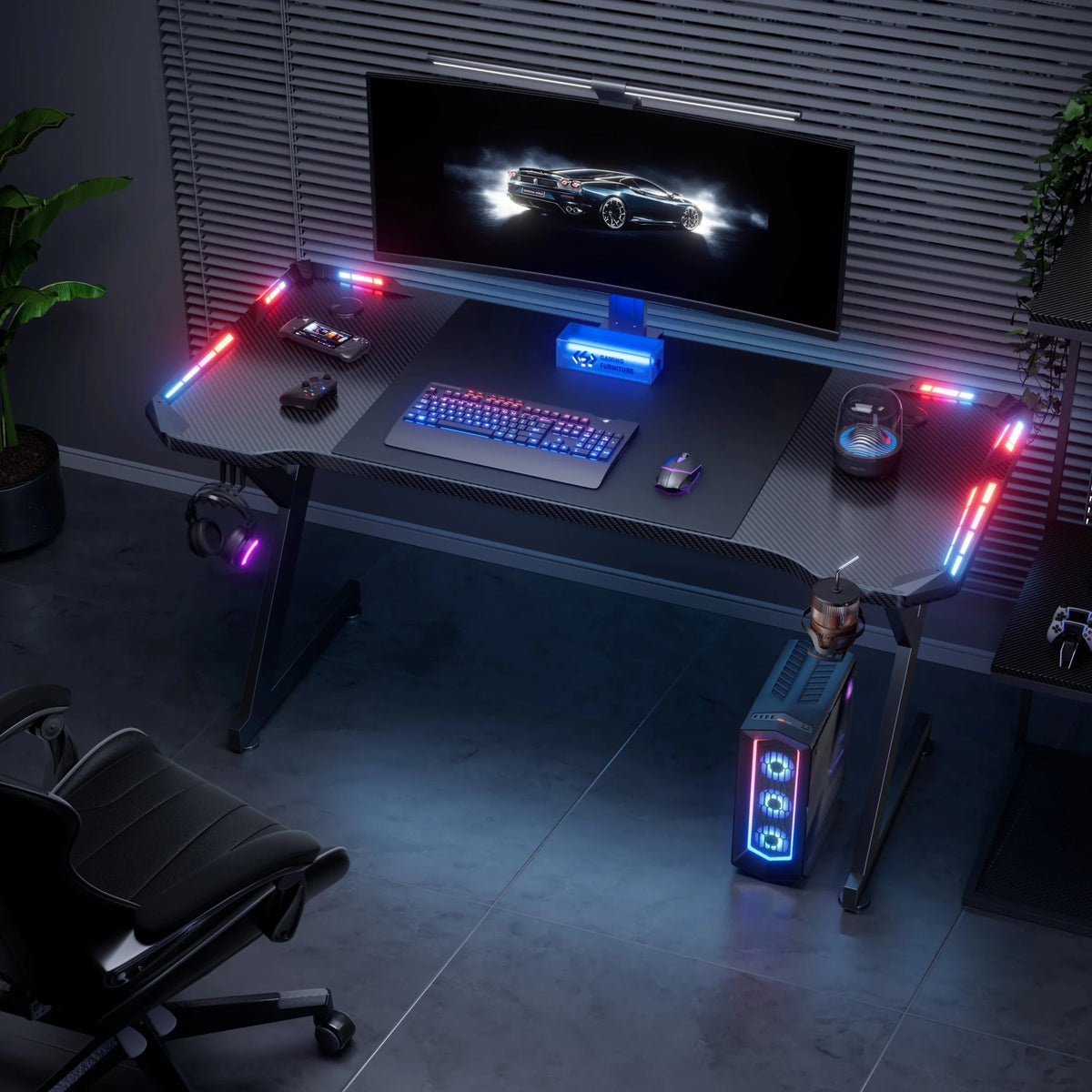 Ergosed ITGame – Ergonomska Gaming Miza z RGB Osvetlitvijo - Ergosed Ergonomska in Ortopedska oprema