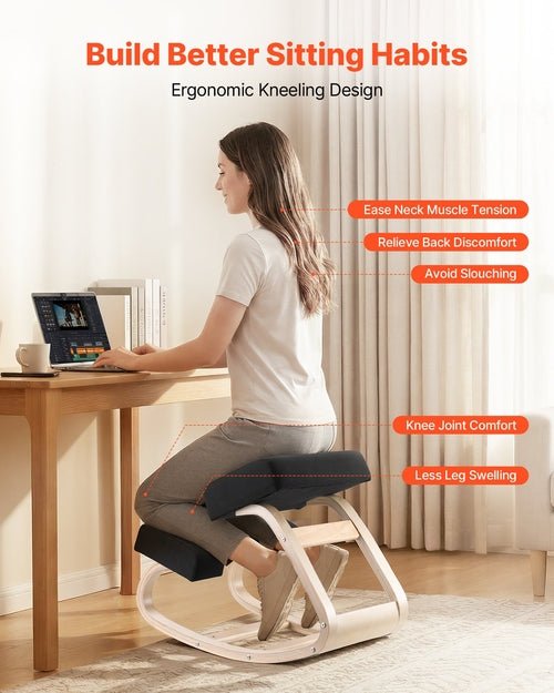 Ergosed Klečeči stol- lesen okvir - Ergosed Ergonomska in Ortopedska oprema