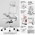 Ergosed PrimeV1 – Ergonomski Stol z Naslonom za Noge - Ergosed Ergonomska in Ortopedska oprema