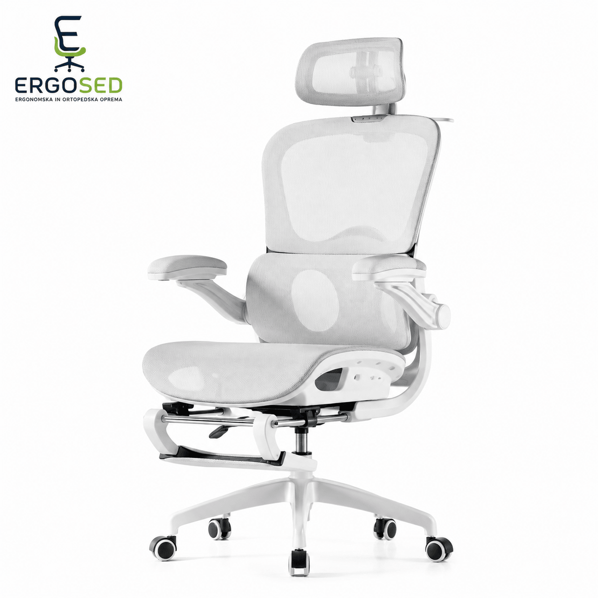 Ergosed PrimeV1 – Ergonomski Stol z Naslonom za Noge