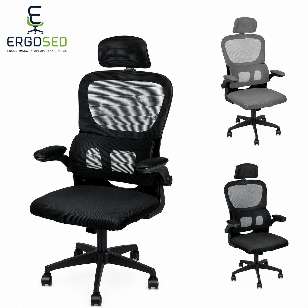 Ergosed SYNC – Ergonomski Pisarniški Stol - Ergosed Ergonomska in Ortopedska oprema