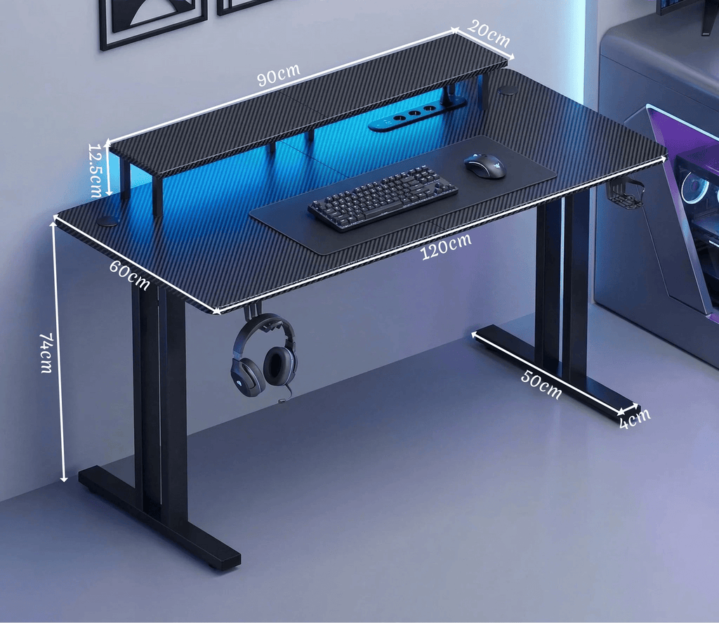 Ergosed VPGame – Gaming Miza z RGB Osvetlitvijo - Ergosed Ergonomska in Ortopedska oprema