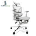 Ergosed VItaly – ergonomski pisarniški stol z mrežastim naslonjalom, nastavljivim vzglavnikom in podnožnikom
