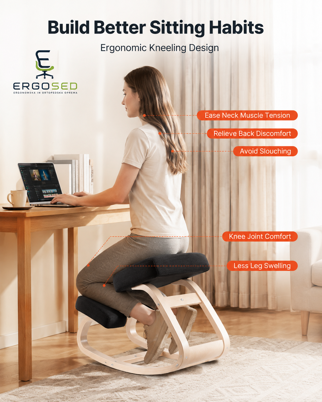 Ergosed kneeling chair